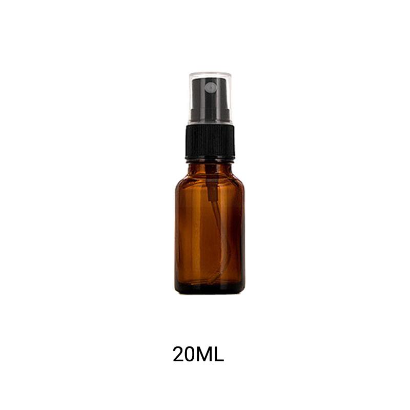 Braunglas Sprühflaschen mit Tropfeinsatz Sprüher Trigger Aromatherapie Spender Roll-on für Ätherisches Öl