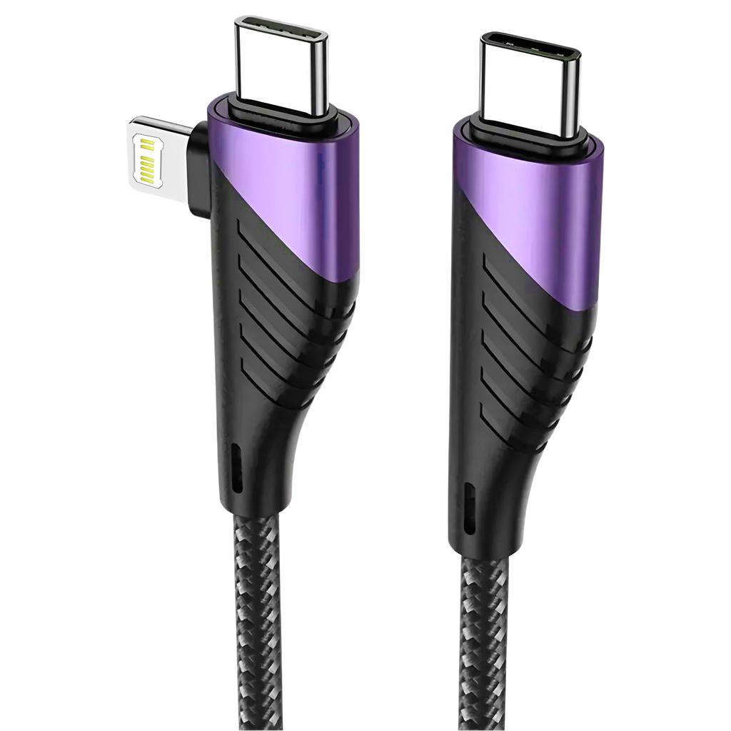 Type C&Lighting To Type C Cable Fast Charging Cable for IPhone 14 13 12 11 Pro Max Xs IPad Android Data Wire