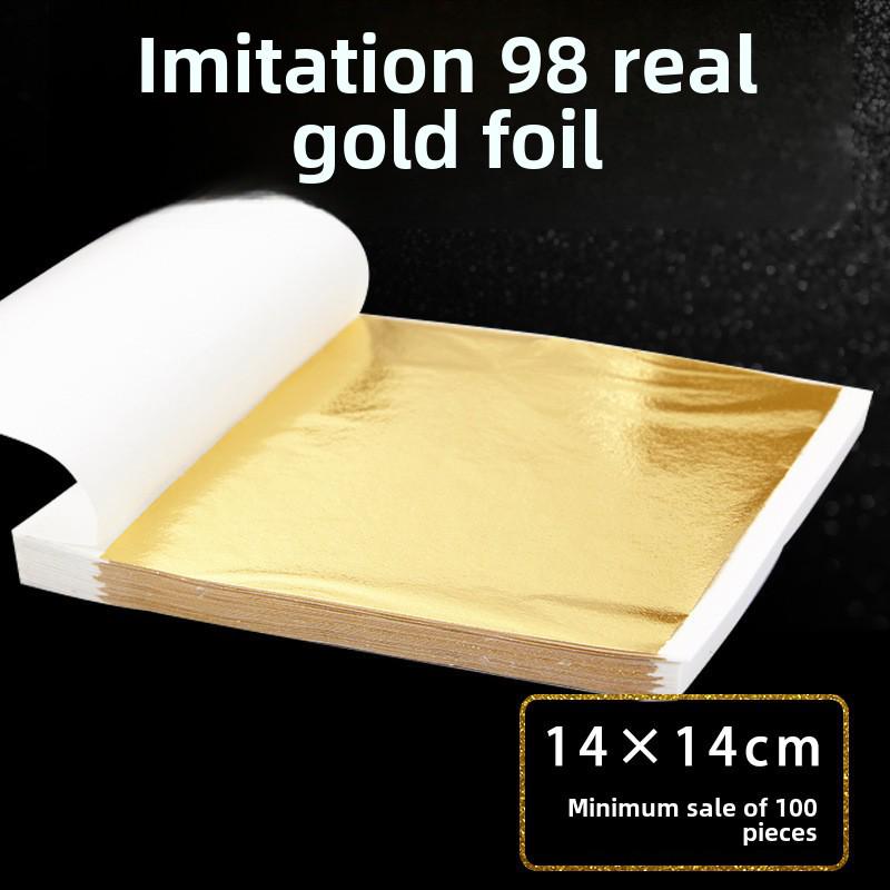Taiwan Gold 9 Cm Gold Line Nail Art Stickers, 100-Piece Gold Foil Decoration