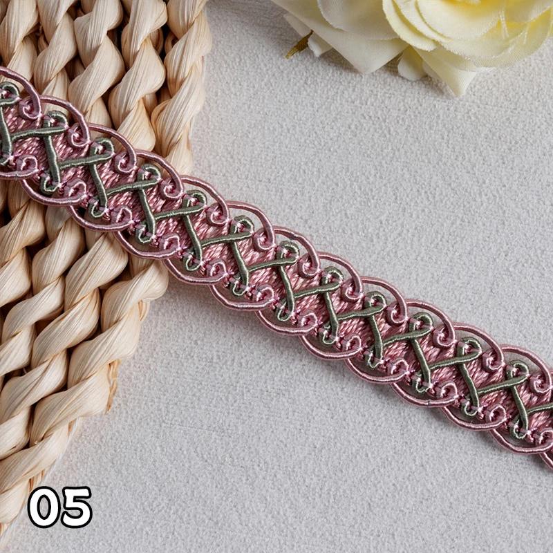 12M*1.7Cm/lot Curtain Lace Trim Ribbon Centipede Braided Lace Sofa Pillow Fringe Diy Craft Sewing Accessories Wedding Decoration