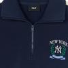 New MLB New York Yankees Varsity SPORT IVE TRACK Sweatshirt Women's Marine Blue 3FMTV0644-50NYS