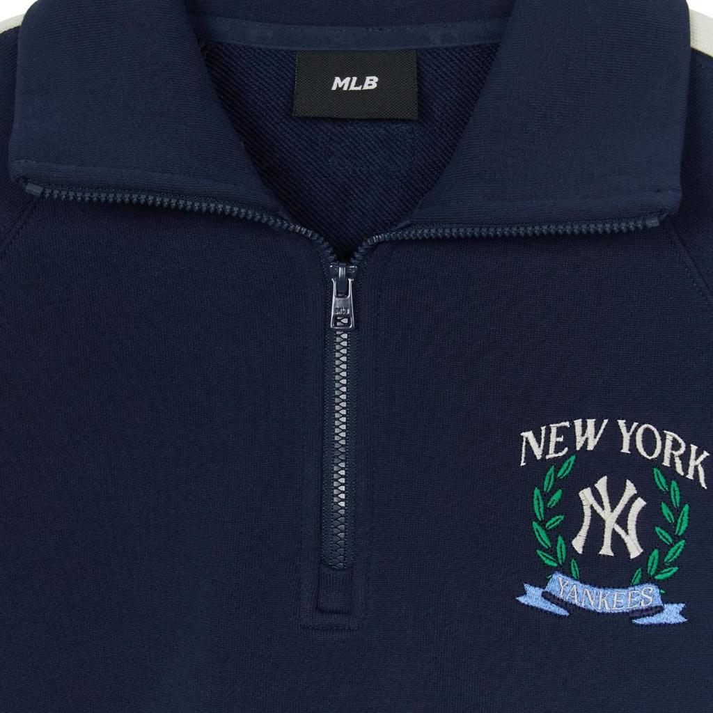 New MLB New York Yankees Varsity SPORT IVE TRACK Sweatshirt Women's Marine Blue 3FMTV0644-50NYS