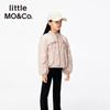 Little MO&Co. Girls' Bowknot Military Baseball Jacket