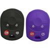 2Pcs Coolbestda Rubber Key Fob Cover Case Protector Skin Jacket Keyless Entry for Ford Escape Explorer Mustang Transit Fusion Focus Lincoln MKX MKZ