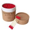 200 Round and Pointed Double-headed Cotton Swab Sticks In A Colored Paper Box, Disposable Makeup Remover and Ear Cleaning Cotton