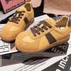 2025 New Leather Big Head Bread Shoes Doll Head Casual Shoes Board Shoes German Training Shoes Sports Shoes Flat Women's Shoes