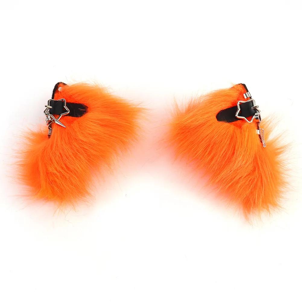 

Plush Electric Animal Ear Headband Rechargeable Detachable Fox Ear Lolita Comic Show Prop Cat Ear Cosplay Accessories Halloween One Size