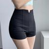 2024 Women's Summer Petite High Waist Slimming A-Line Black Suit Shorts