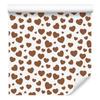 Heart Wallpaper White, Beige, Orange and Light Gray 50x1000