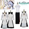 Original Genshin Impact Amber Tea Collaboration Cosplay Costume Vintage Cheongsam Outfit For Anime Exhibition