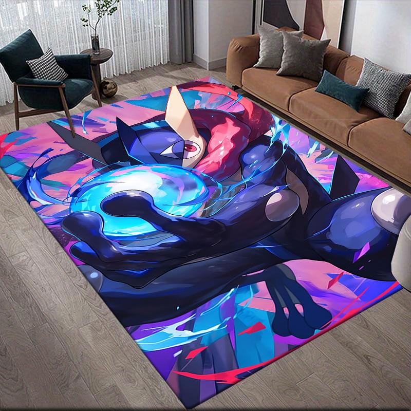 

Greninja Battle Square Area Rug, Non-Slip Floor Mat for Home Decor, Perfect Gift for Greninja Fans.chl 60x90cm