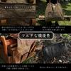 ZUKK Firewood Camping Gear Genuine Leather and Extra Thick 50L Paraffin Log Firewood Stand Brown x Dark Bag, Bag, Canvas, Capacity, Heavy-Duty Finish,