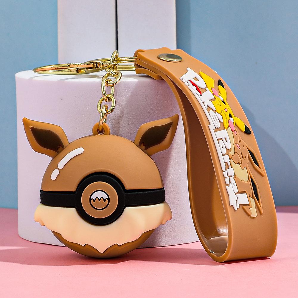 85 Styles Pokémon Pocket Monster Keychain Bag Decor Pikachu Desk Ornaments Car Key Chain Accessories Small Gift Between Friends