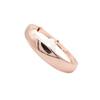 Purple Gold Fashion Luxury Simple Smooth Pull Bracelet Rose Gold Plated Round Belly Bracelet Jewelry