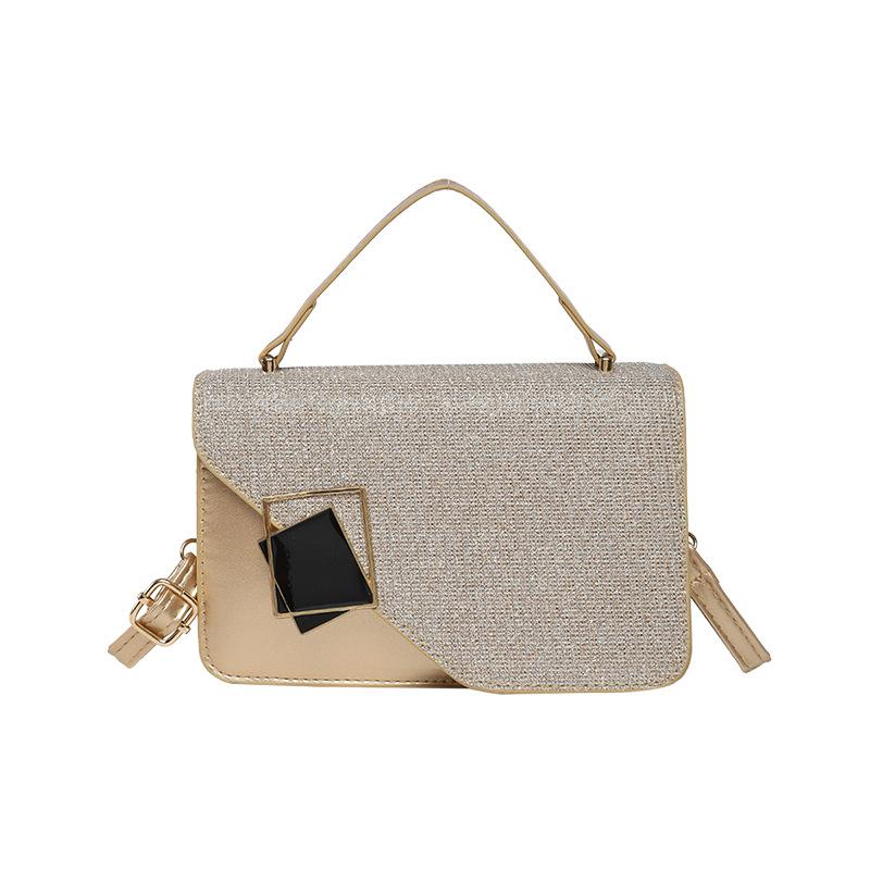 Textured Bag 2025 New Trendy Women's Bag Fashionable Shoulder Messenger Bag Textured Chain Handbag Small Square Bag