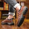 Fashion 2025 Genuine Leather Mens Shoes High Quality Hot Sale Men's Casual Business Walking Sports Fashion Versatile Retro Lace-up Shoes
