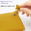 LIHIT LAB HINEMO Wide Open Pen Pouch, Large, Yellow, A7901-5