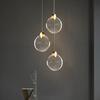 Modern LED Pendant Light Circular Pendant Lamp 3 Color Temperatures Easy To Install Decorative Chandelier Long Hanging Light