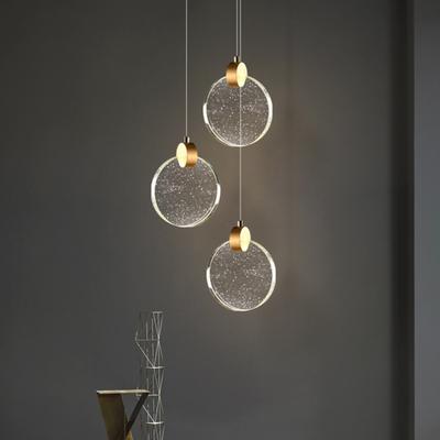 Modern LED Pendant Light Circular Pendant Lamp 3 Color Temperatures Easy To Install