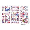 9 Sheets Independence Day Static Stickers Door Wall Window Clings Decals for Home Office Party Decoration D57B