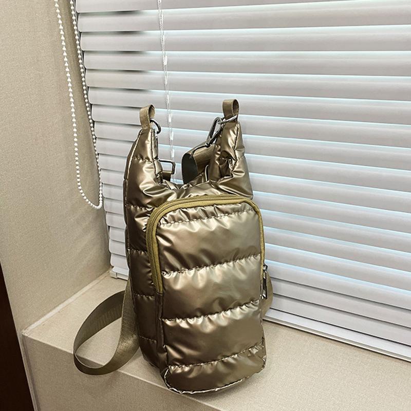 Yogodlns Tragbare Flaschenhülle Reise Radfahren Isolierte Wasserflaschentasche Handytasche Outdoor-Sport Umhängetasche mit 2 Taschen