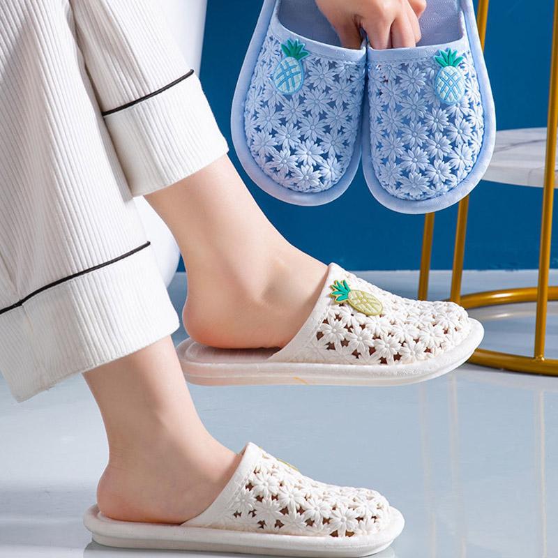 Kvinnors halkfria inomhustofflor Sommartofflor med mjuk botten och yttre slitage