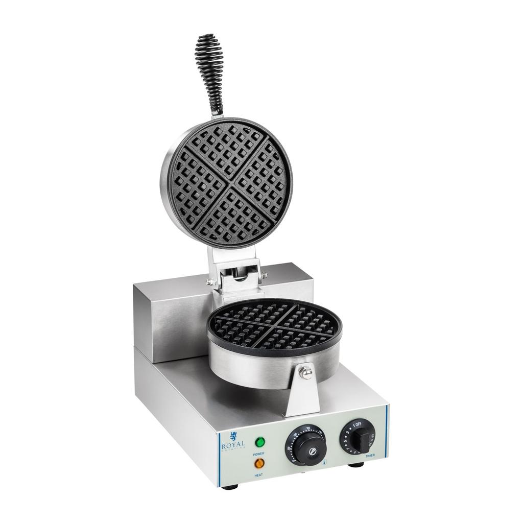 Single Round Waffle Maker With Teflon Coating, Diameter
