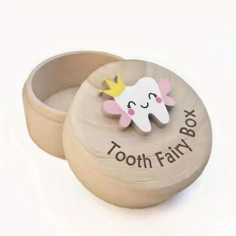 A Wooden Fairy Tooth Box, Designed for Storing Hair And Milk Teeth, Serves As a Keepsake, a Gift for Birth, And a Home Decoration