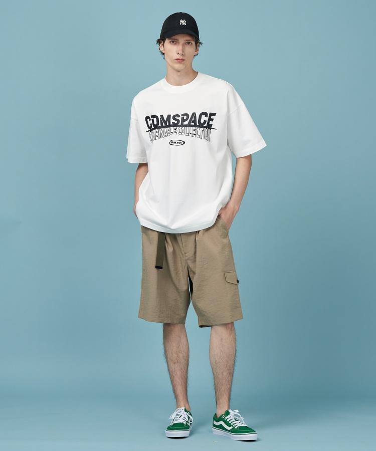 COMSPACE1980 Logo Play Basic T-Shirt_White