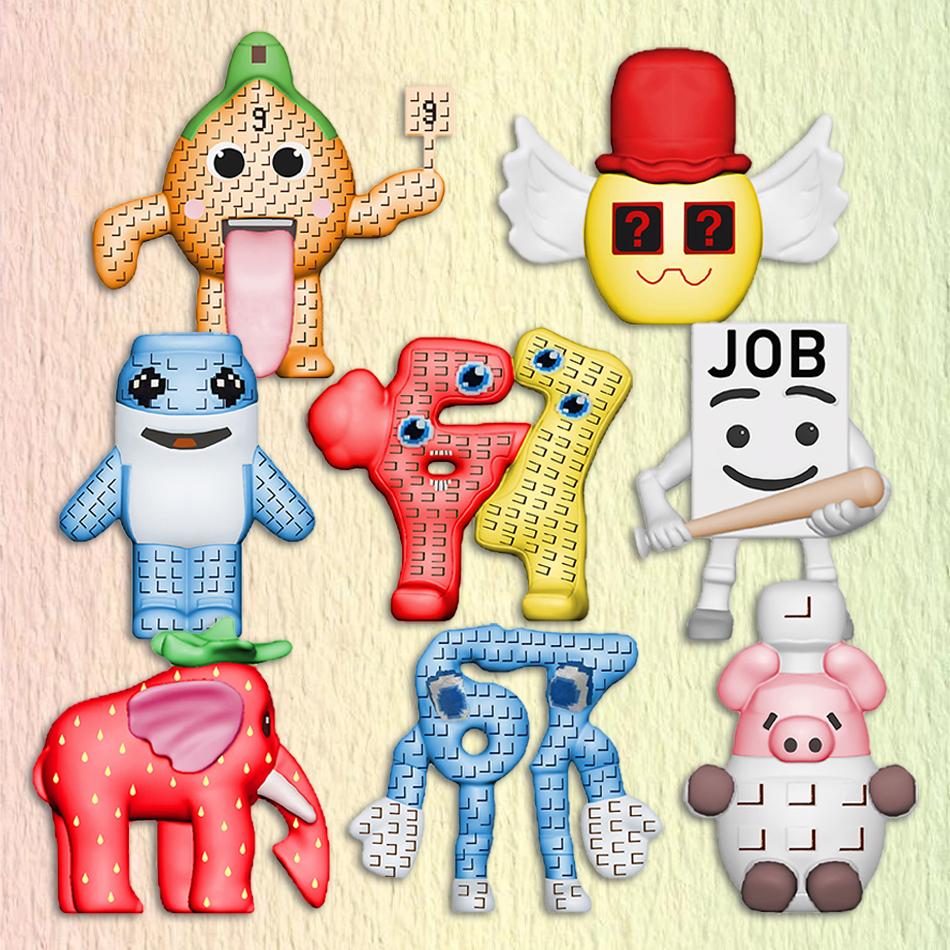 10cm Steal a Brainrot Game No.9 House Figure 8Pcs/Set Decoration Collection Birthday Gifts Toys for Kids Halloween Christmas