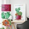 Ny spesiell form diamantmaleri Blomst Scenisk mønster DIY 5D Del Drill Kryssstingsett Krystallkunst Rhinestone Broderi