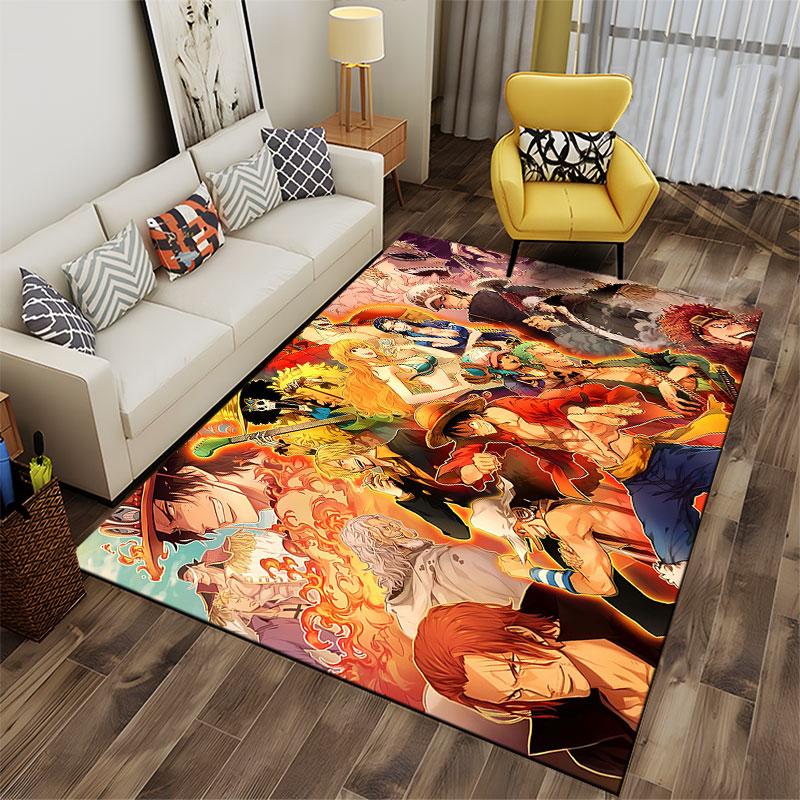 "Anime Pirate Crew Carpet" suitable as a non-slip mat for the living room or bedroom sofa
