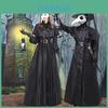 Fantastisk Pestlæge Kostume Til Halloween Og Cosplay En Middelalderlig Hætteklædt Kappe Maske Og Hat Til Munk Cosplay