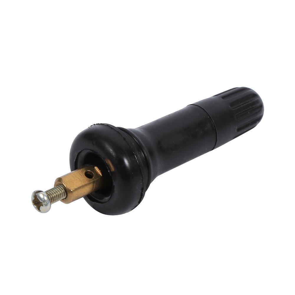 Jeep Air Pressure Sensor Valves - Qiilu TPMS Tire Pressure Monitoring System Explosion-proof Snap Tire Valve Stems 4pcs Set