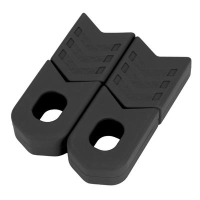 1 Paio Manicotto Protettivo in Silicone per Pedivella Bicicletta Protezione Braccio Accessorio Bici (Nero)