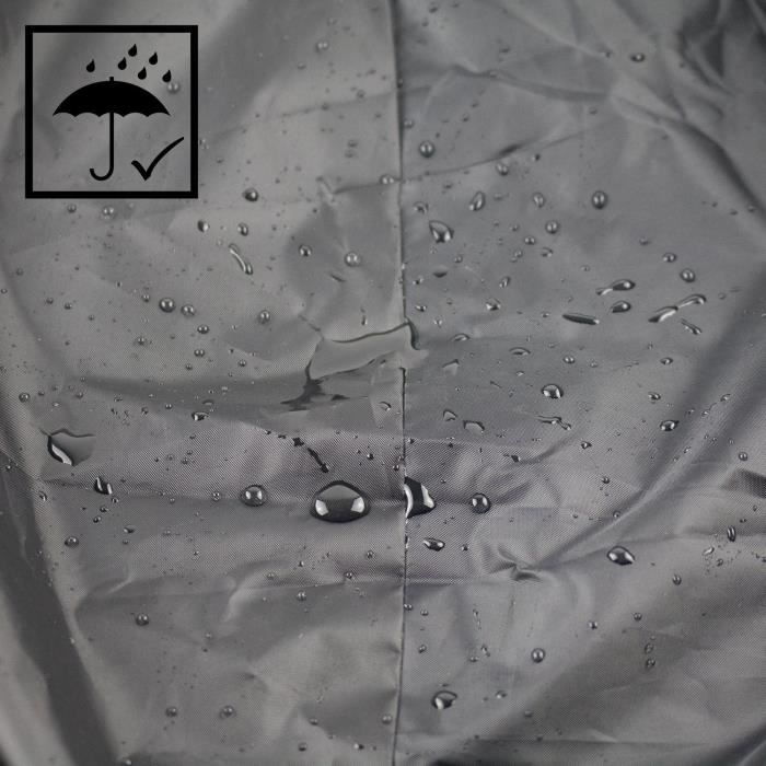 Bâche moto - lihao - xl - imperméable - polyester 190t - couleur noir