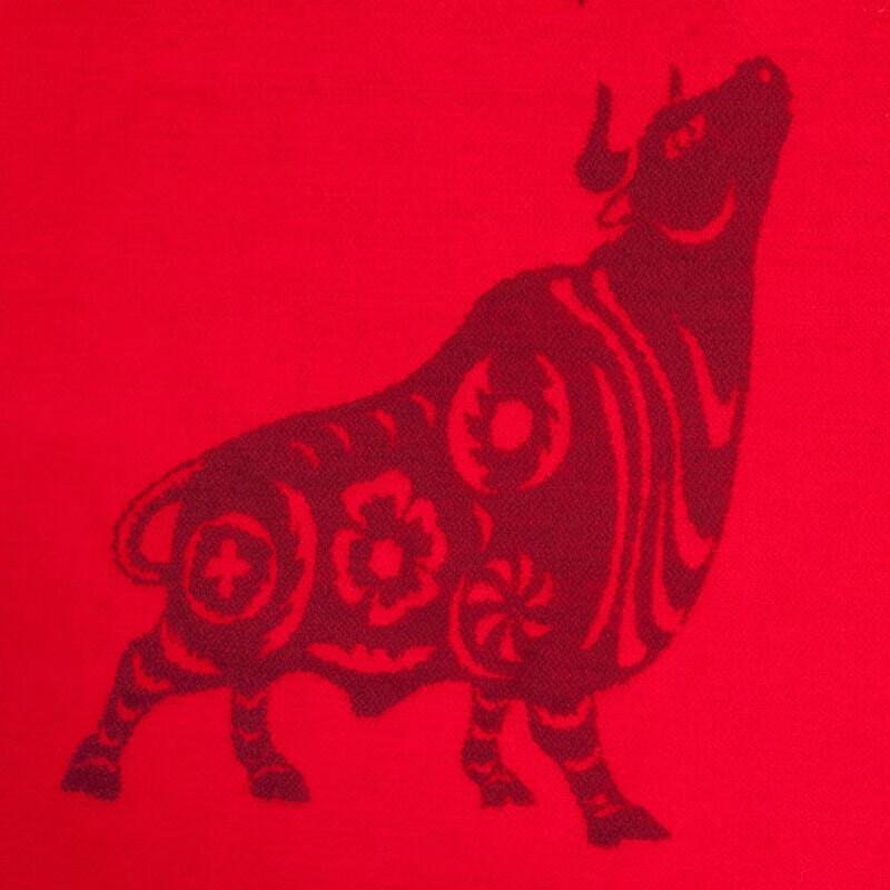 Aisi Yalan Chinese Red Festive Modal Scarf