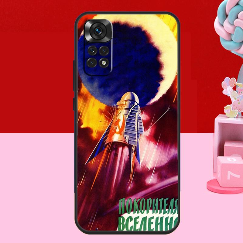 

CCCP Soviet Space Propaganda Art Case For Xiaomi Redmi Note 11 10 12 13 14 15 Pro Plus Redmi 15 C 14C 10C 12C 13C Soft Cover Redmi Note 9 Pro