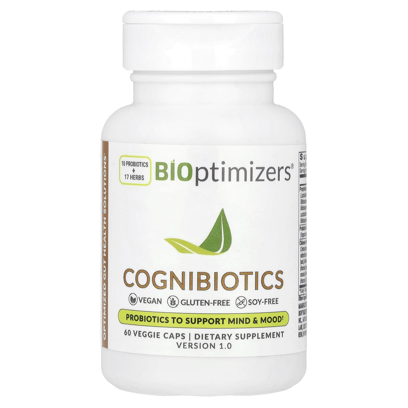 

Cognibiotics, 60 Veggie Capsules