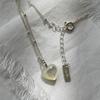 Melliv Silver Heart Plump Mother-of-Pearl Necklace_mvn36