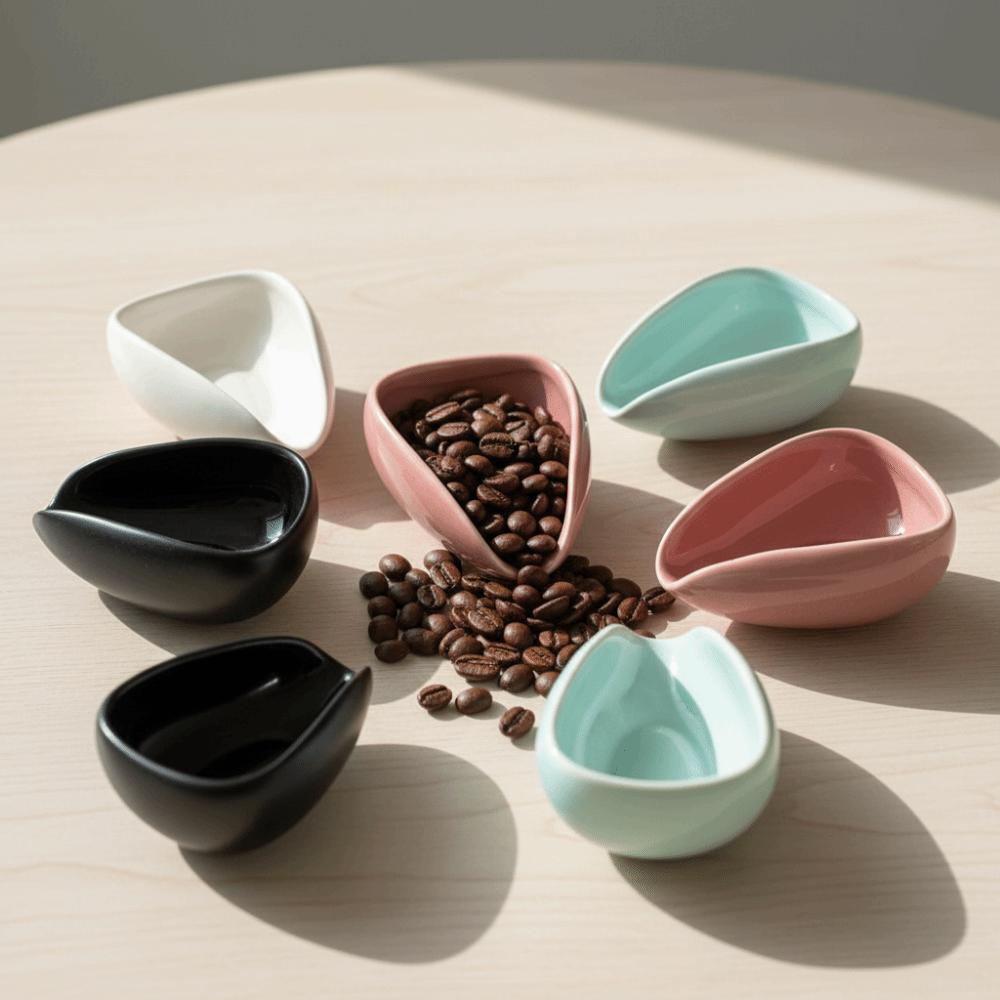 Smooth Coffee Dosing Cup Ceramic Espresso Bean Scoop Coffee Beans Shovel  Tea Coffee Accessories