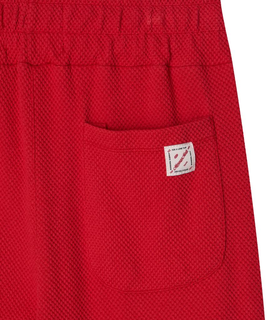 Minasu Waffle Wide Pants_Red