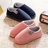 Bag Heel Cotton Slippers Autumn and Winter Couple Indoor Household Thick-soled Warm Home Non-slip Plush Shoes