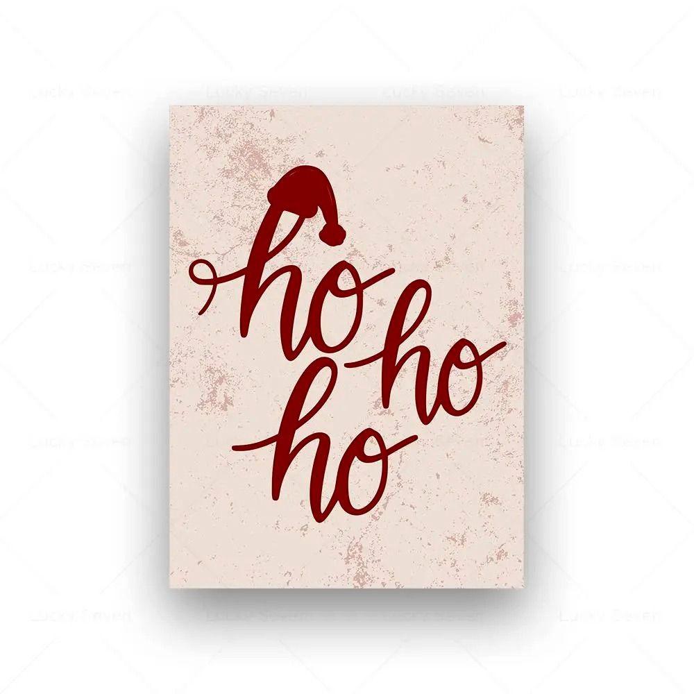 Vintage Christmas Metal Wall Decoration, Holiday Sticker Sign