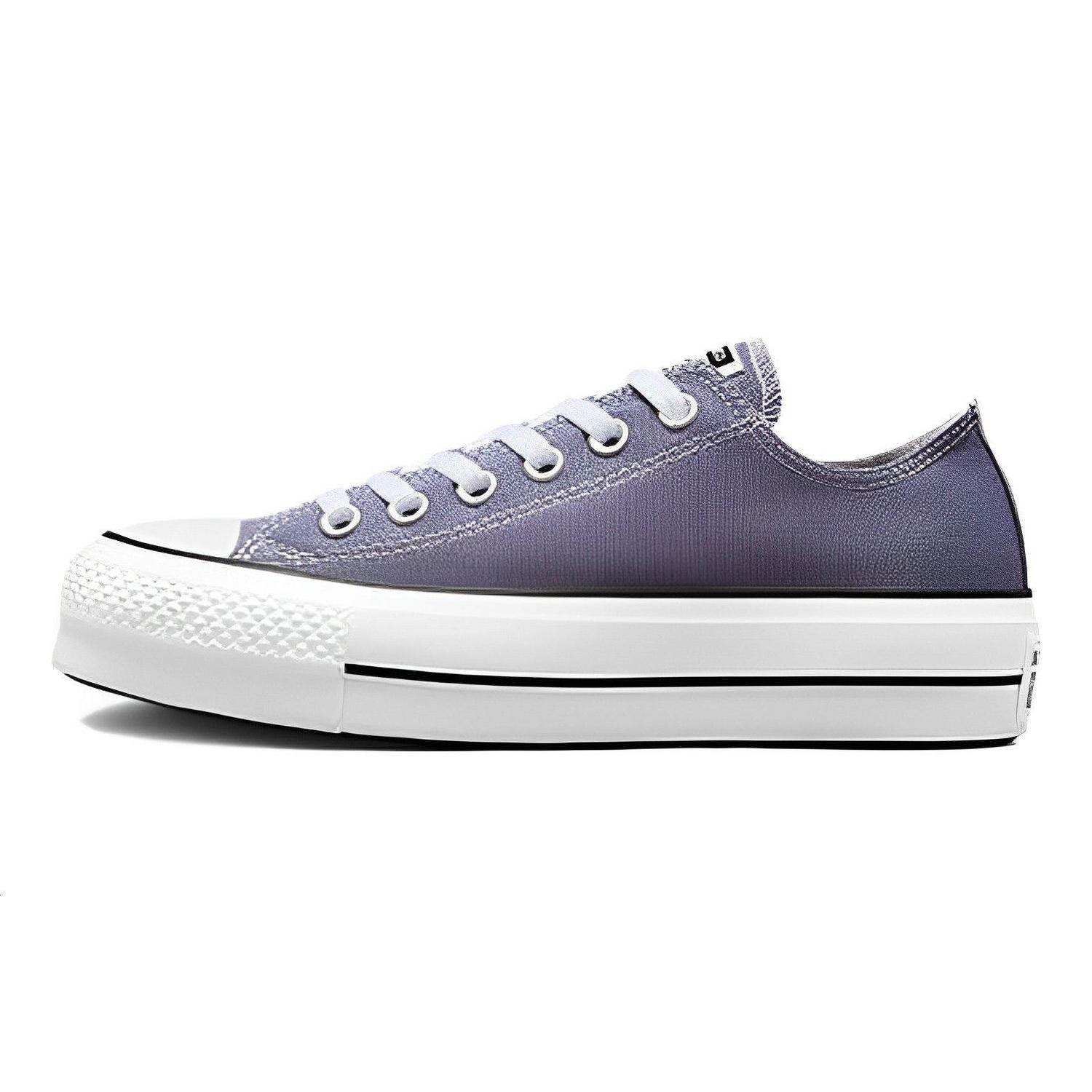 

New Converse Chuck Taylor All Star Lift Platform Low Slate Lilac A06179C 35