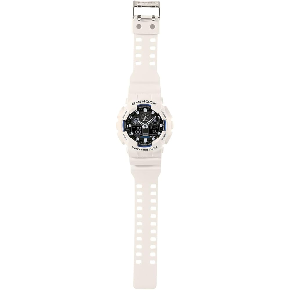 Casio G-Shock GA-100B-7ADR Men's Analog-Digital Watch White Standard Model