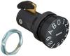 NASTA MPK-10 Silent Large Combination Lock, Horizontal Type, for Collective Mailboxes, Black, 1 Piece