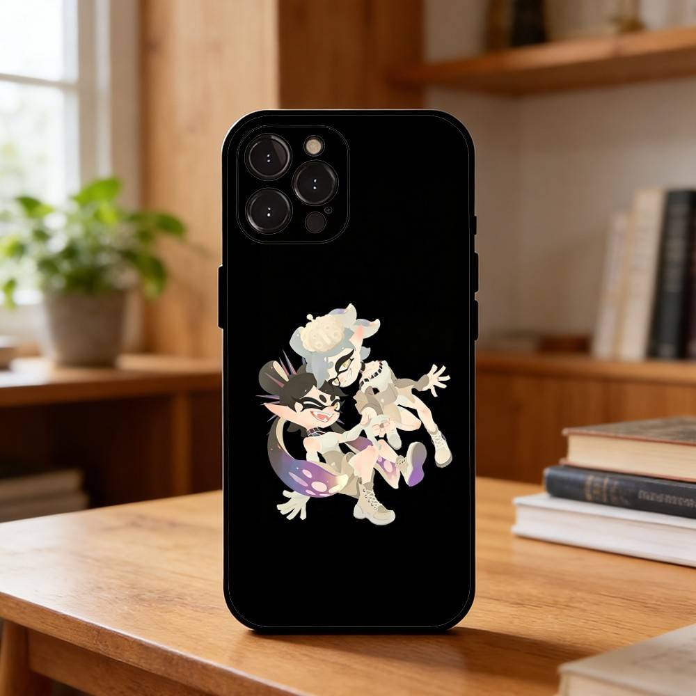 S-Splatoon 3 Game Phone Case For iPhone17,16,15,14,13,12,Plus,Pro Max, 5G Others Soft Black Cover