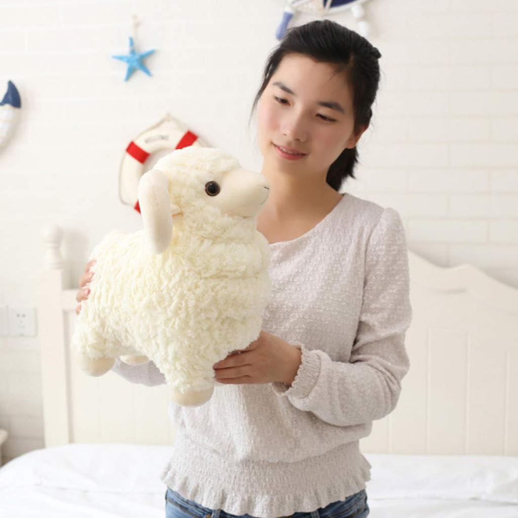 Fluffy and Squishy Sheep Plush Body Pillow, 25-45cm, Cute Animal Toy, Perfect as a Birthday Gift for Kids or Her, Celebration Gift, Present for