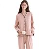Fenteng Women's Anti-Static Warm Fleece Pajamas, Spring And Autumn New Lightweight Ladies' Loungewear Set